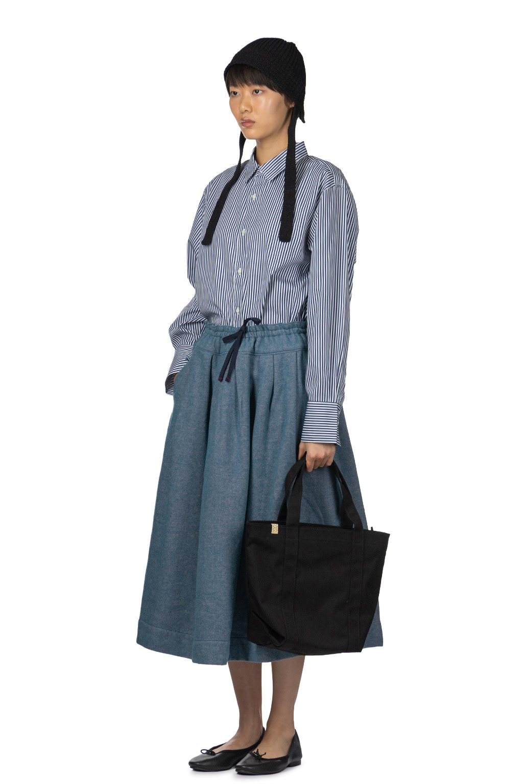 Tigre Brocante - Melange Wool Long Skirt